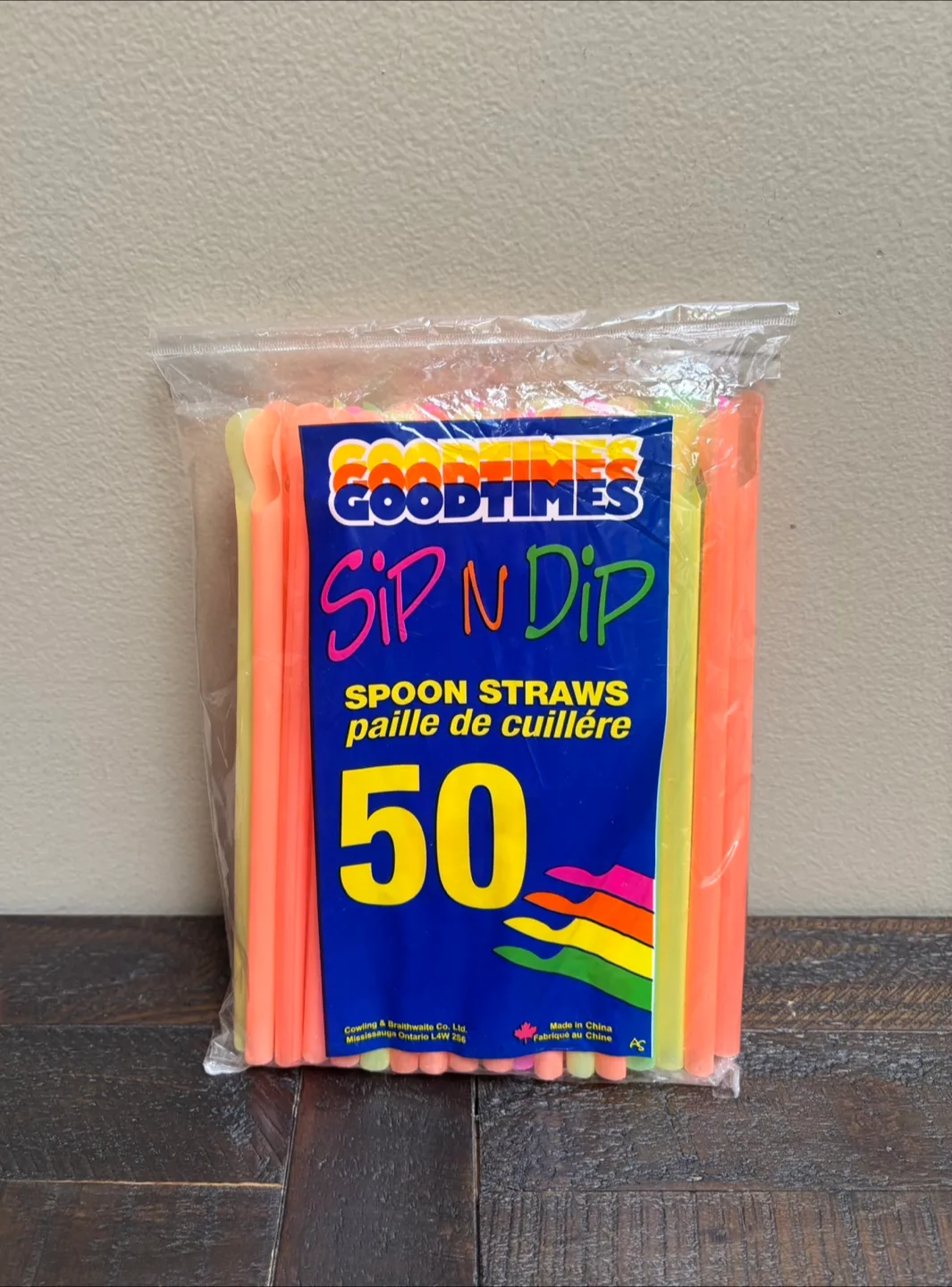 🇨🇦Goodtimes Sip N Dip Spoon Straws - 50 Pack thumbnail