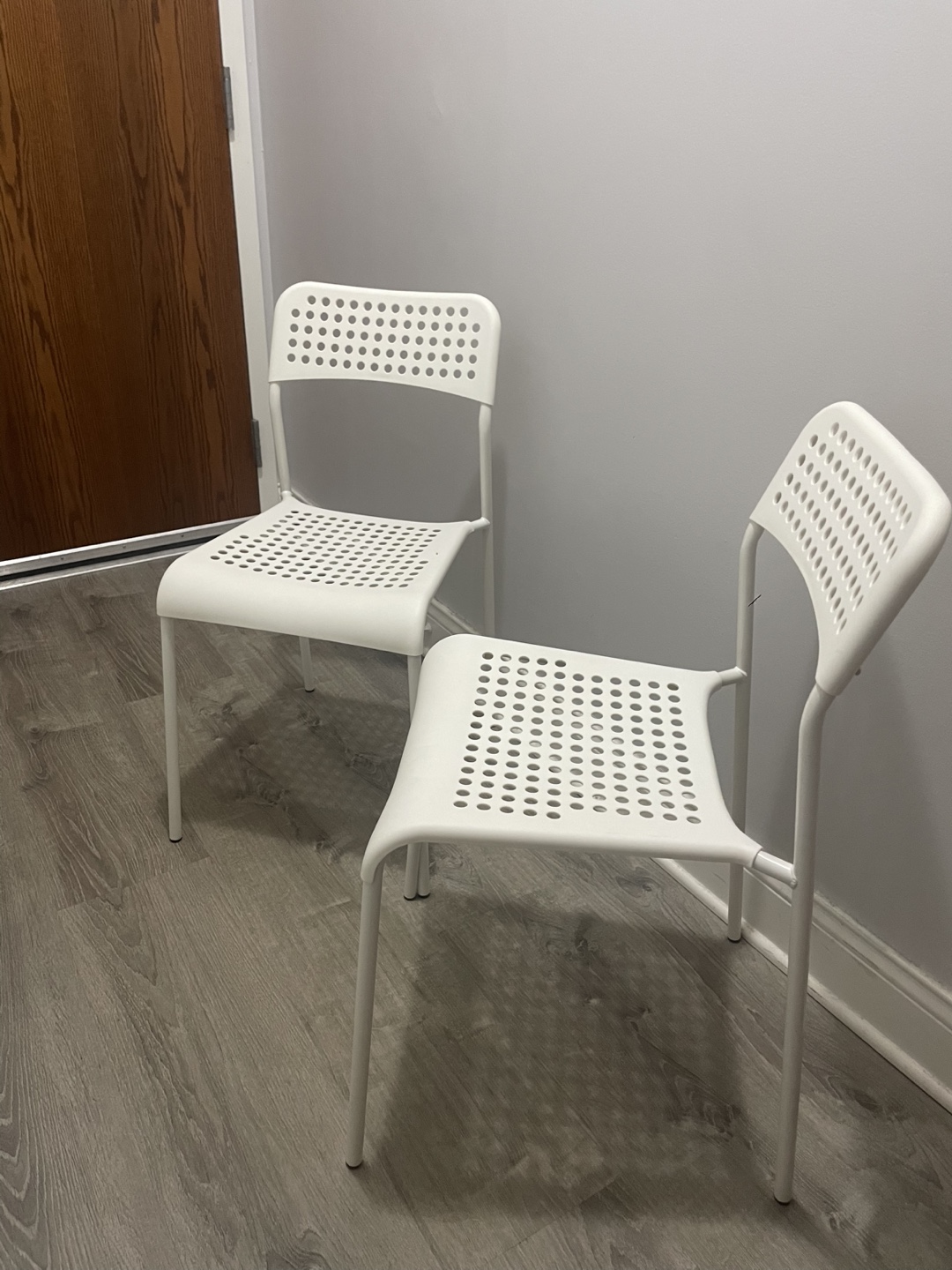IKEA White ODGER Chair