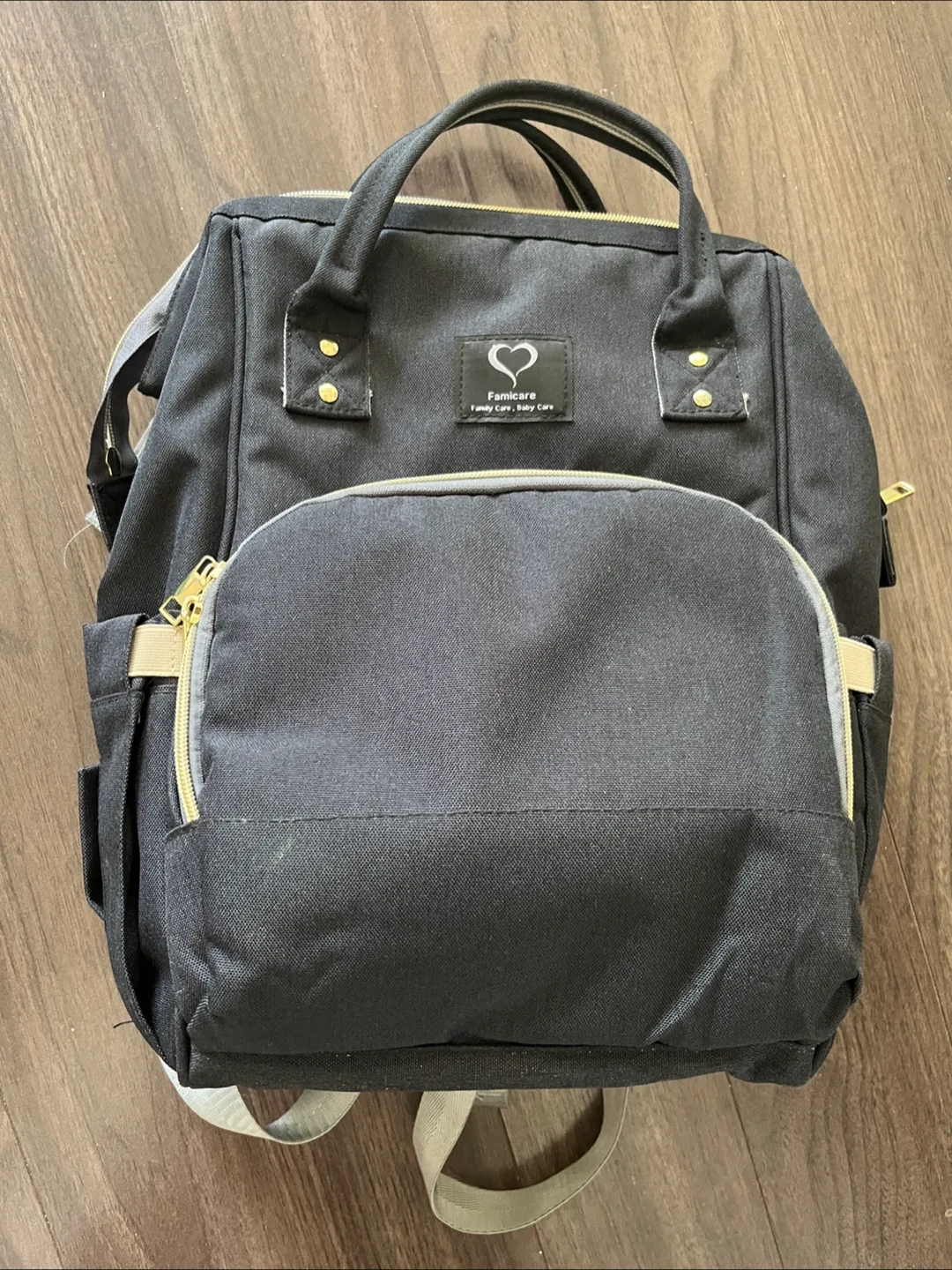 Practically new Famicare Diaper Bag - Black thumbnail