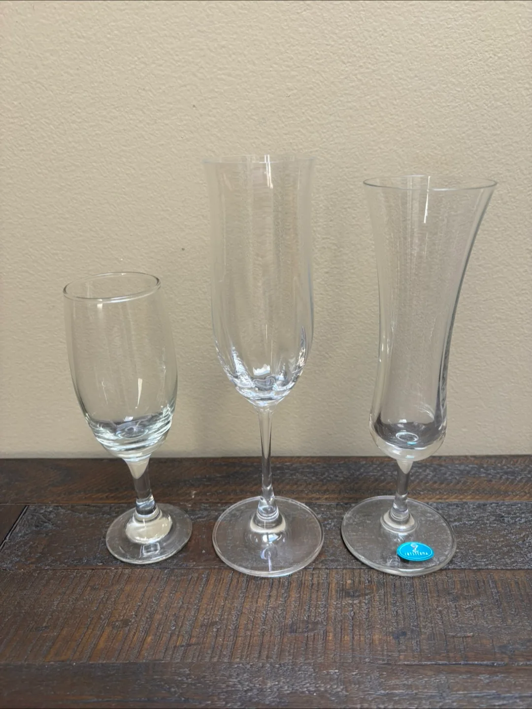 🇨🇦Lot of 3 Champagne Flutes thumbnail