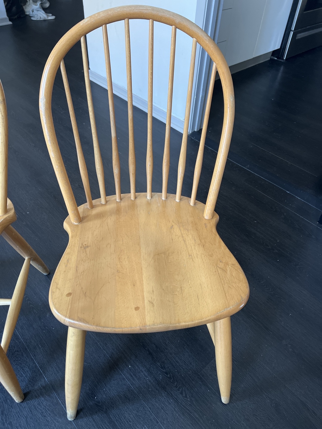 Set of 2 Wooden Windsor Chairs - photo 2