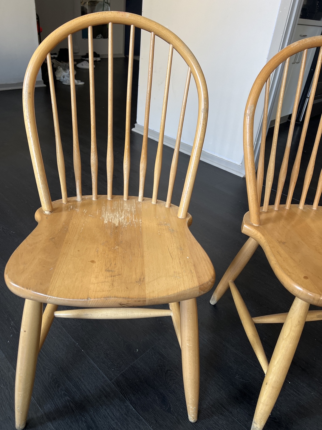 Set of 2 Wooden Windsor Chairs - photo 3