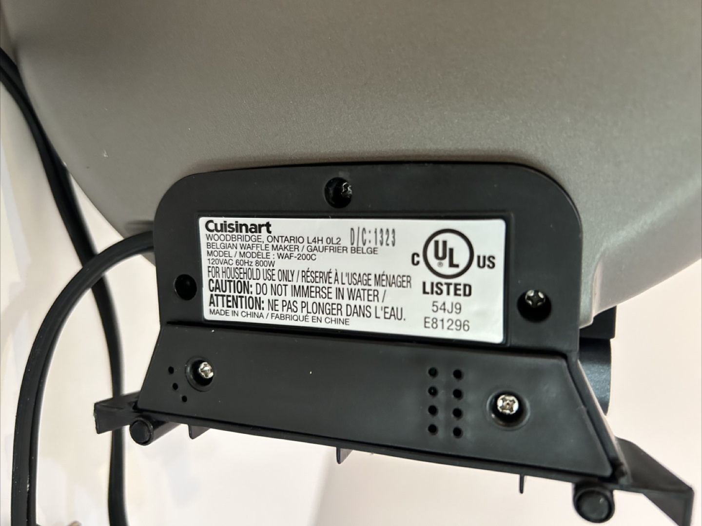 Cuisinart Belgian Waffle Maker WAF-200C - photo 4