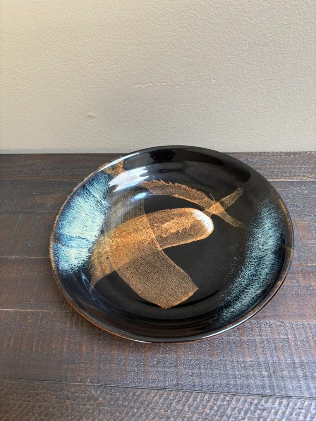 🇨🇦Black Ceramic serving Plate thumbnail