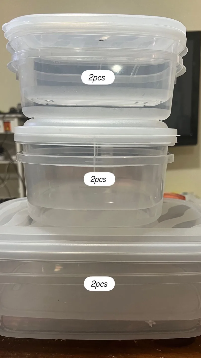 Plastic Food Storage Containers - Set of 6 thumbnail