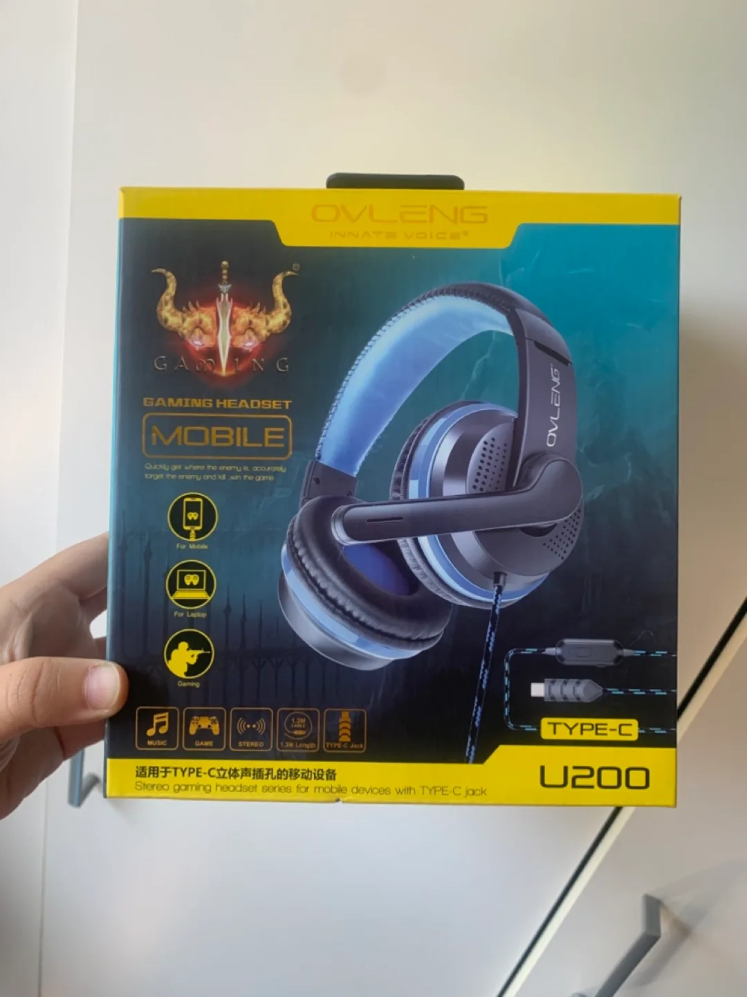 Ovleng U200 Gaming Headset Mobile TYPE-C jack thumbnail