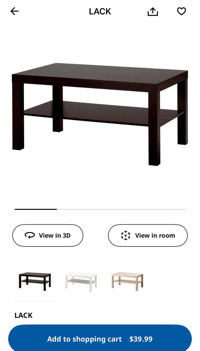 IKEA LACK Coffee Table - Brown - photo 2