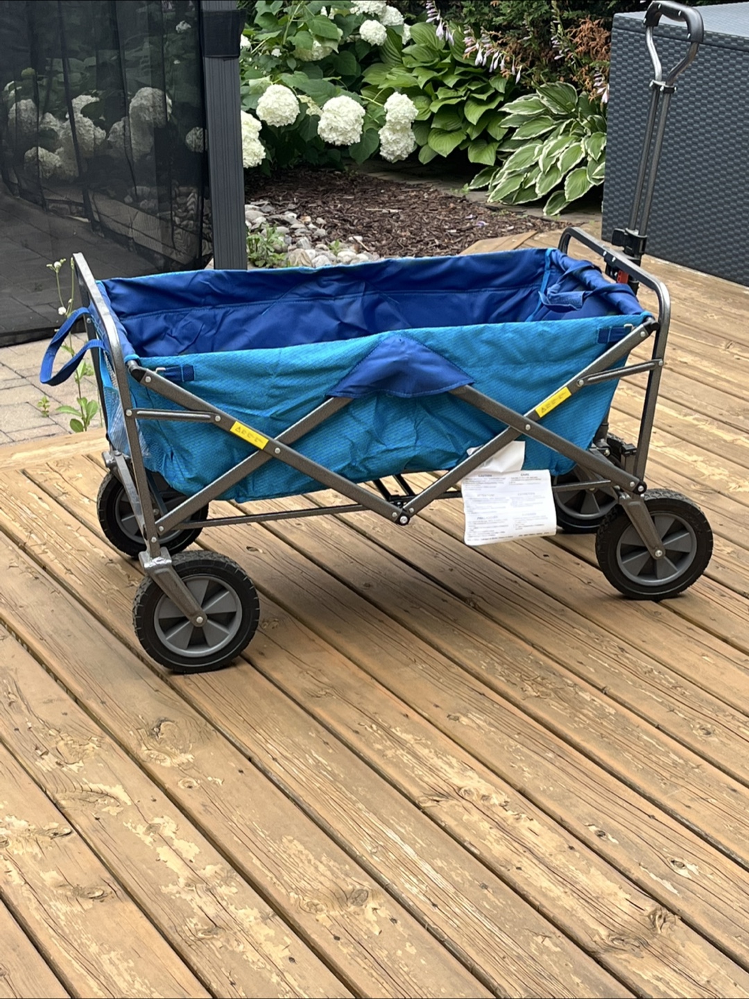 Foldable Outdoor Utility Wagon Cart - Blue