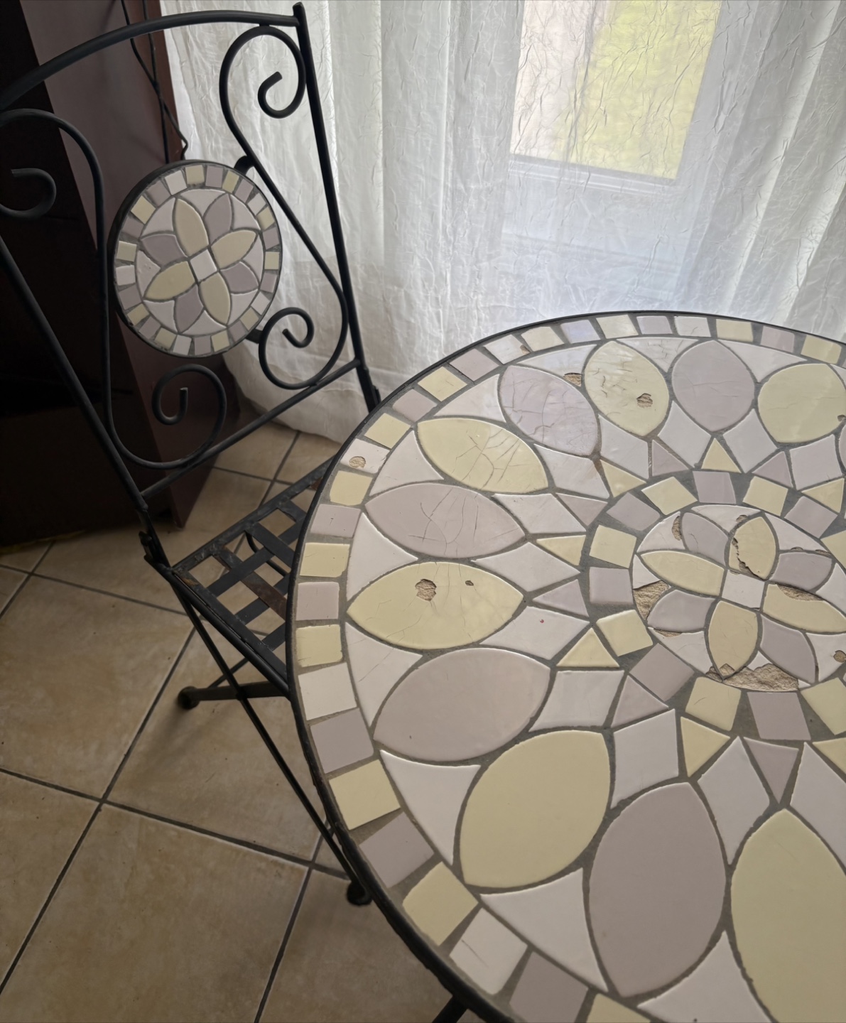Mosaic Bistro Set - Table & 2 Chairs - photo 2