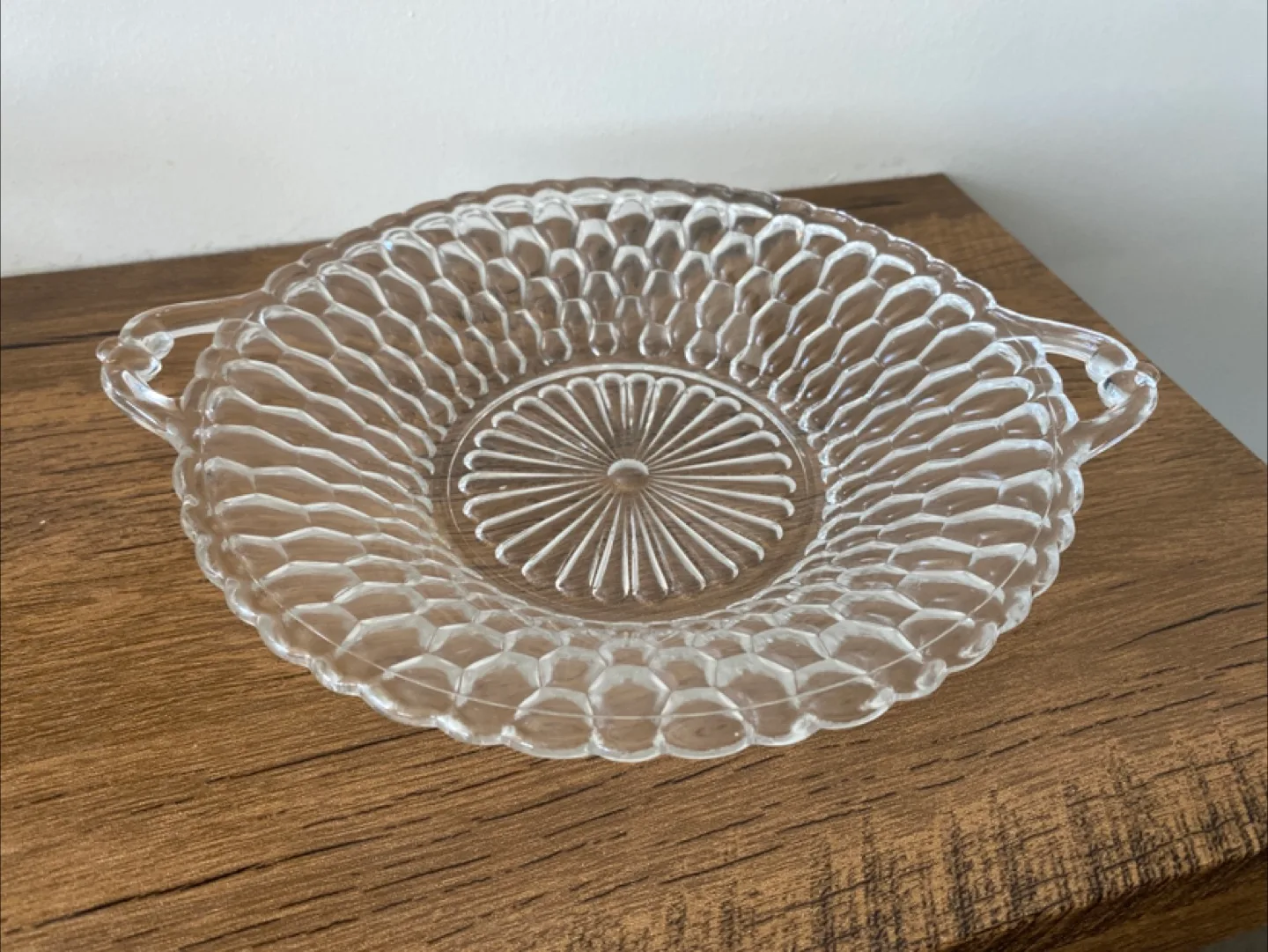 Vintage Clear Glass Serving plate thumbnail