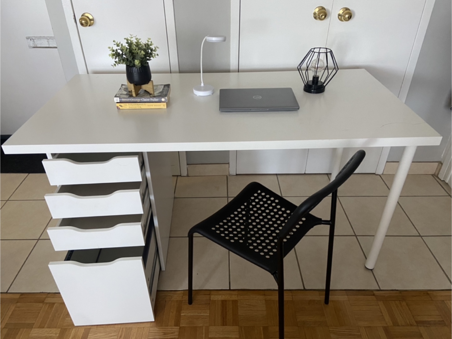 IKEA LAGKAPTEN/ALEX DESK WITH FREE ADDE CHAIR - photo 4