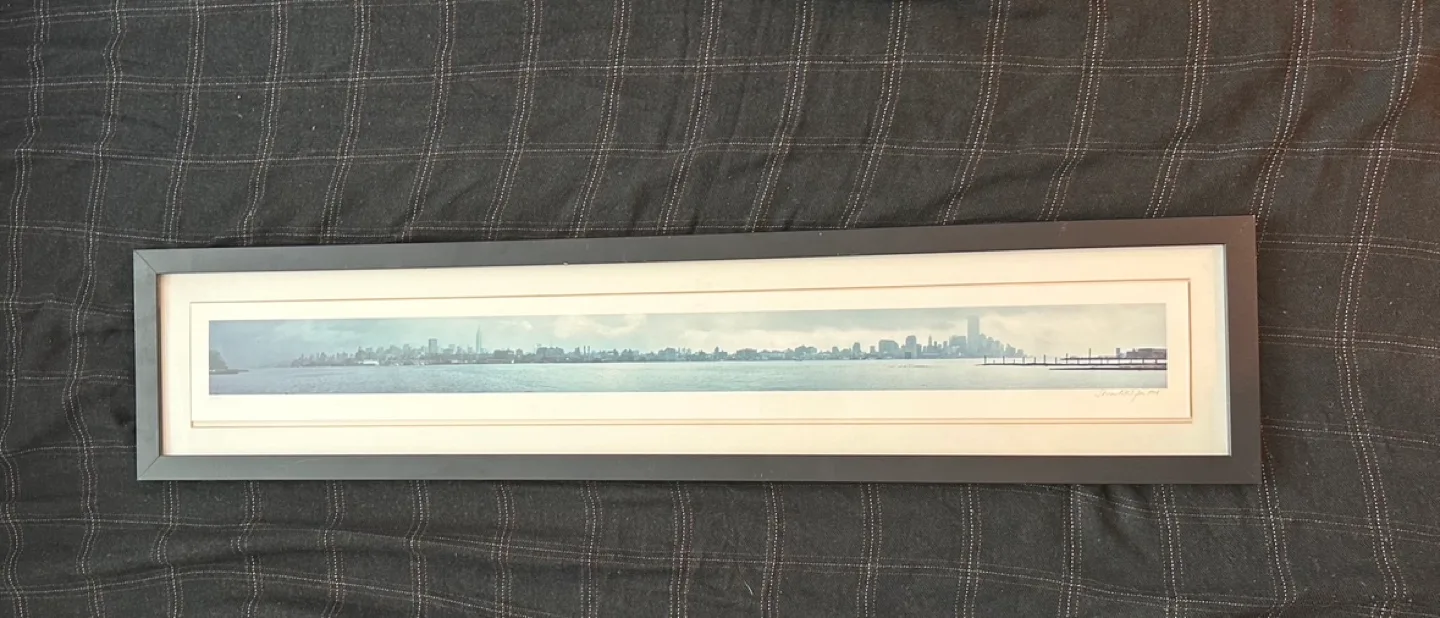 Framed Panoramic Print of NYC Skyline thumbnail