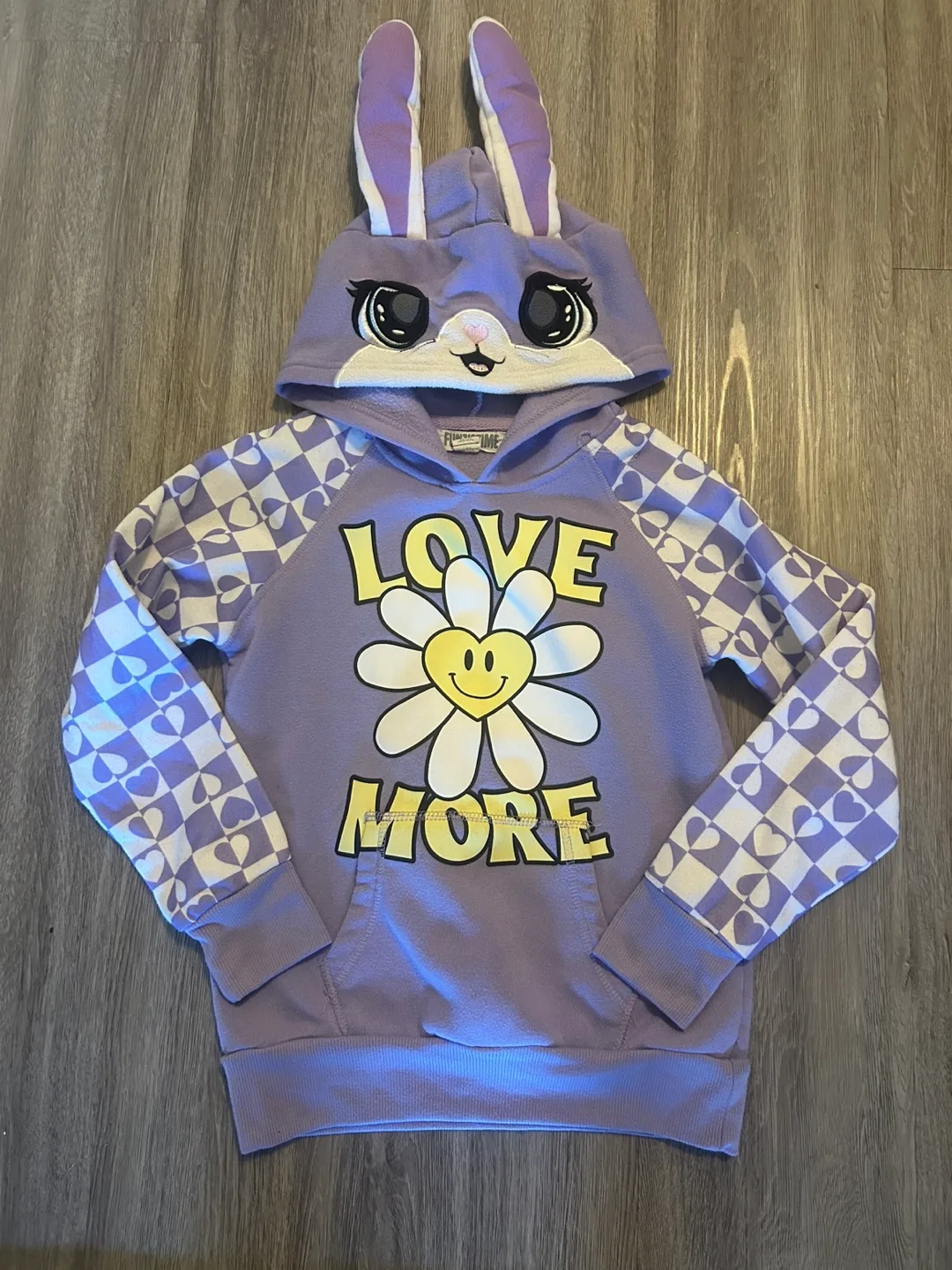 Funzie Time Purple Bunny Hoodie thumbnail