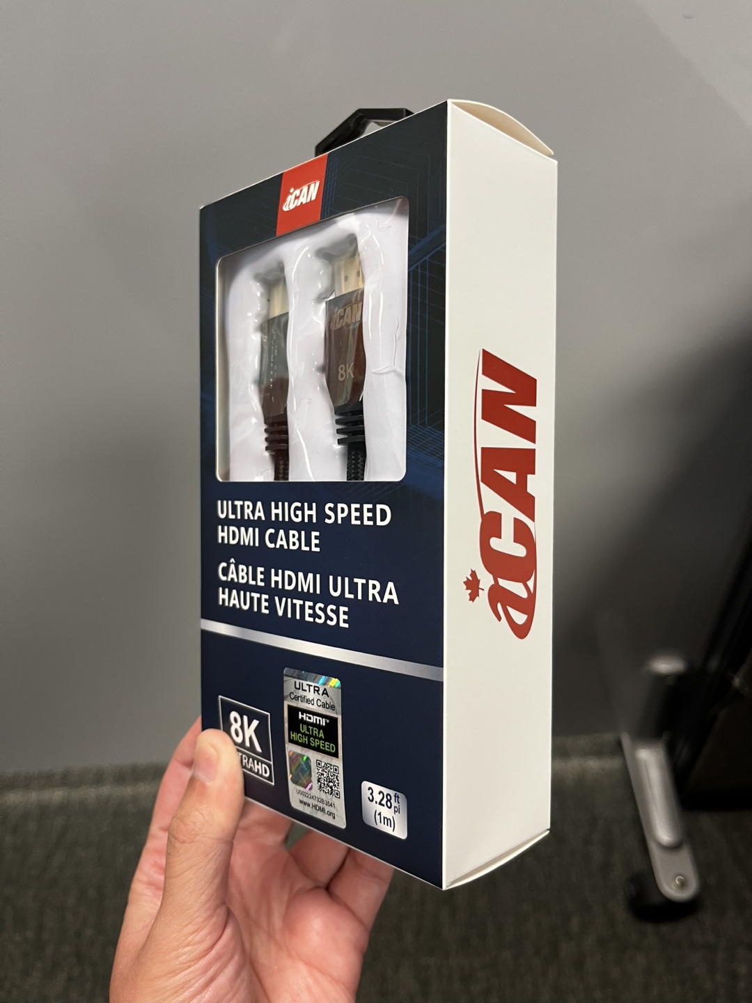 iCan Ultra High Speed 8K HDMI Cable — open box — like new - photo 2