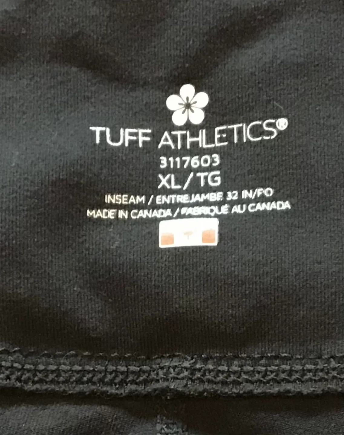 🤩 Tuff Athletics Black Yoga Pants - Size XL image indicator(2)