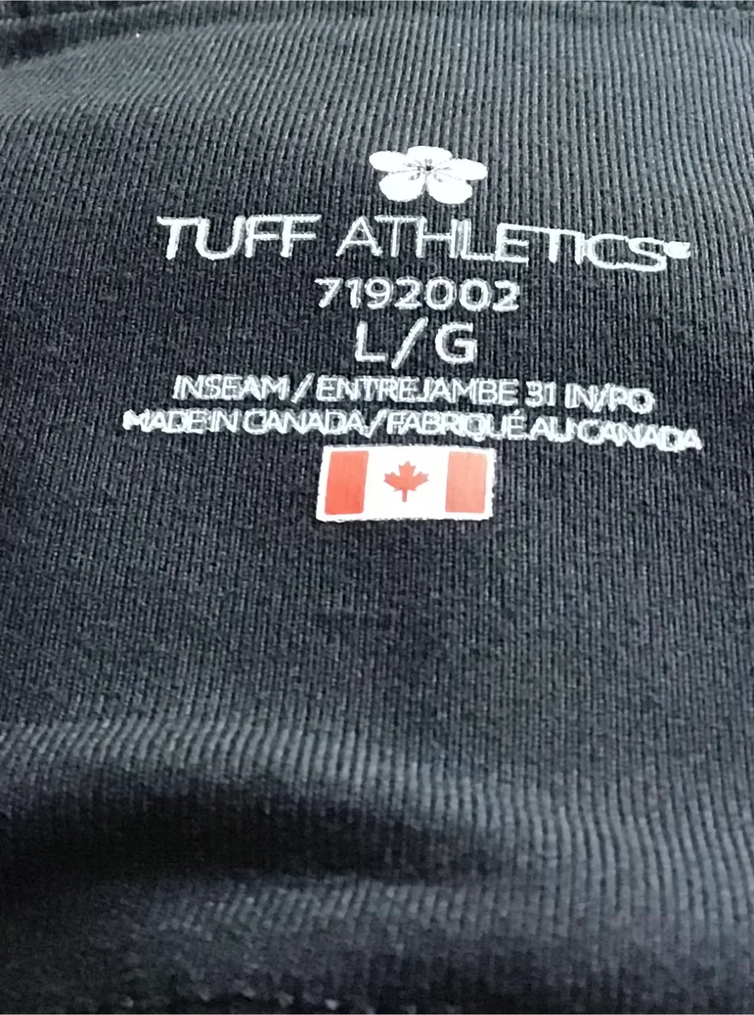 🤩 Tuff Athletics Black Yoga Pants - Size L/G image indicator(2)
