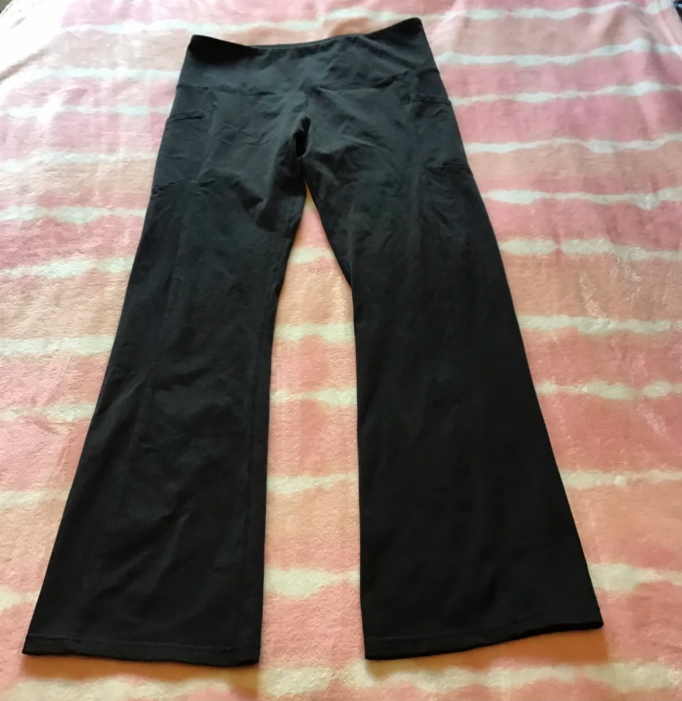 🤩 Tuff Athletics Black Yoga Pants - Size L/G thumbnail