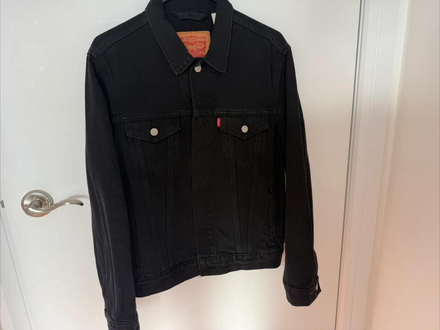 Levi Strauss & Co. Black Denim Jacket - Size S thumbnail