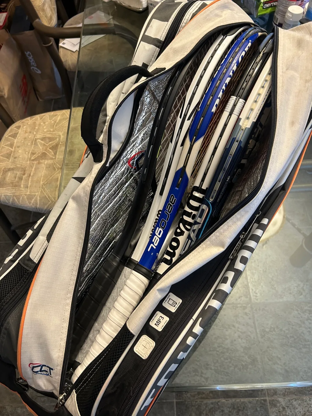 HEAD 5-Racket TOUR TEAM CCT (Climate Control Tech) Tennis Bag image indicator(7)