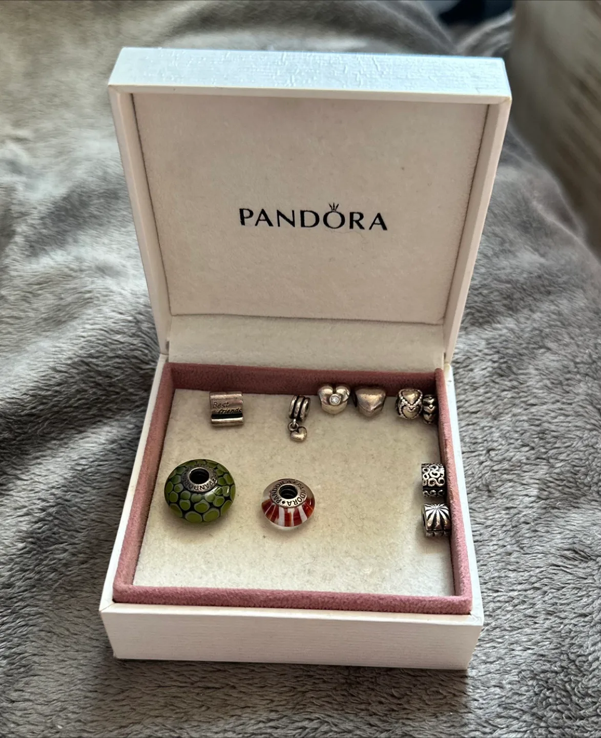 Pandora bracelet, necklace and 10 charms thumbnail