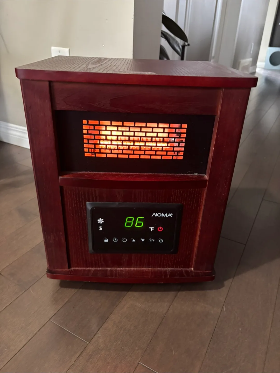 NOMA Infrared Space Heater - Wood Finish thumbnail