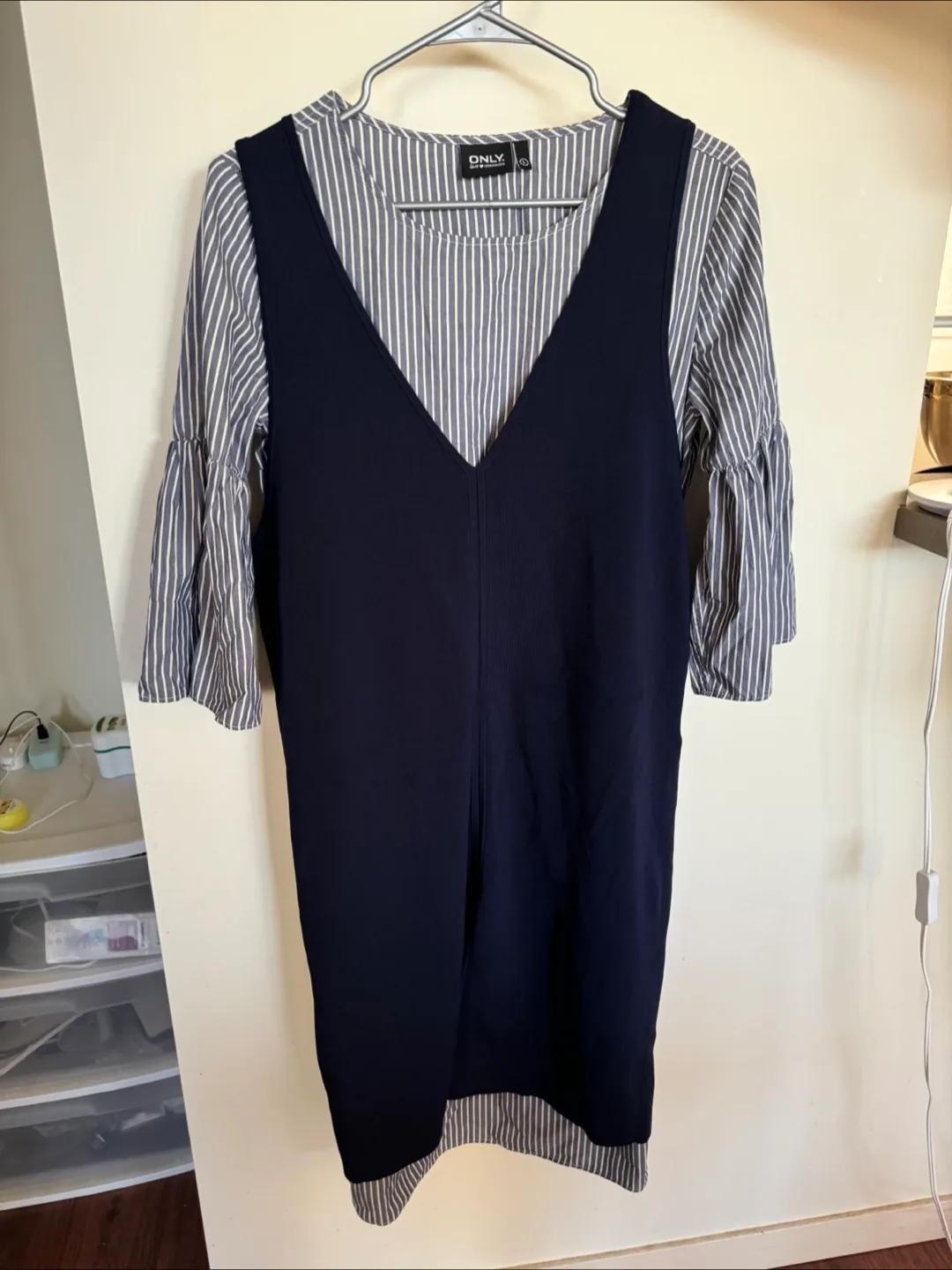 Navy Blue Dress- two pieces thumbnail