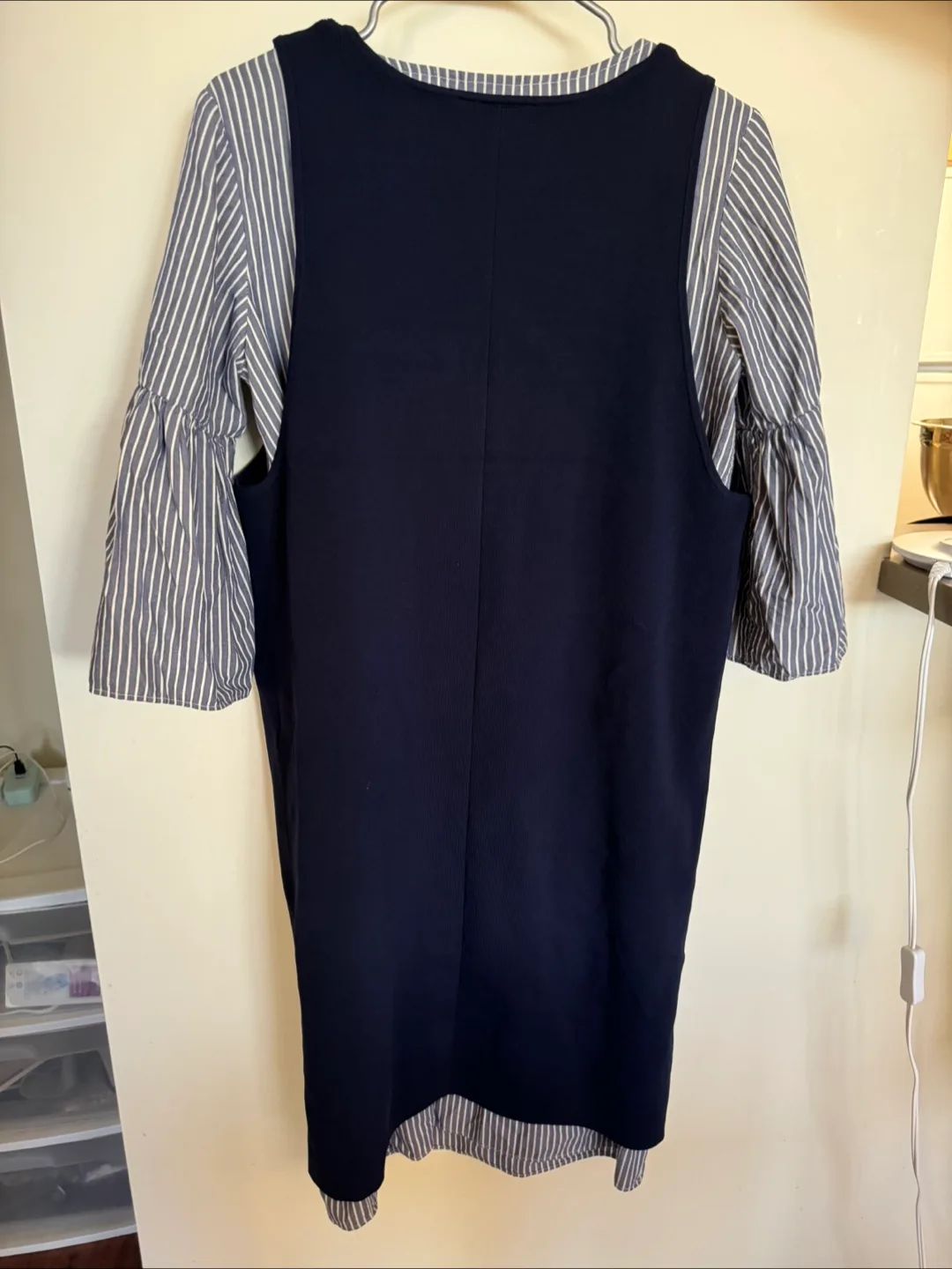 Navy Blue Dress- two pieces image indicator(2)