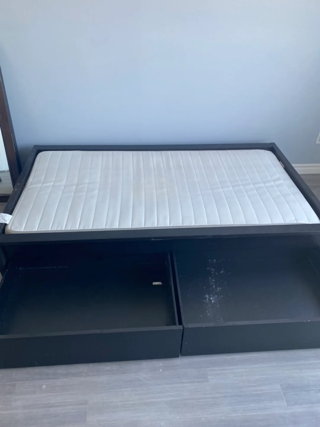 Black Single Bed Frame with Storage image indicator(2)