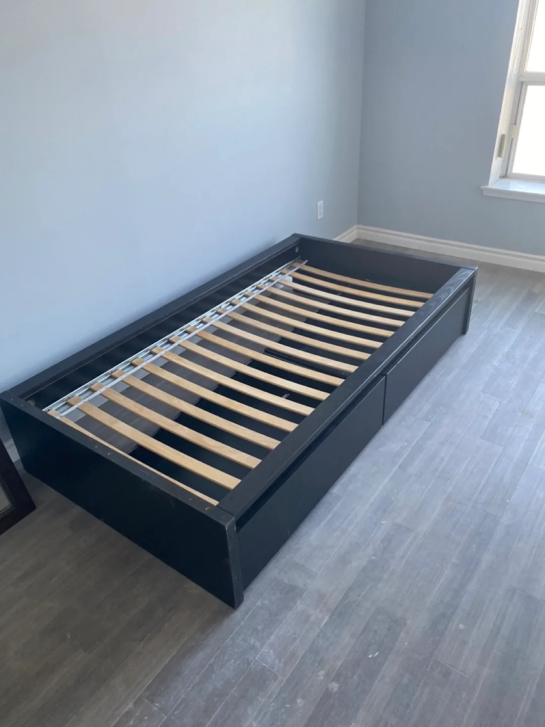 Black Single Bed Frame with Storage image indicator(3)