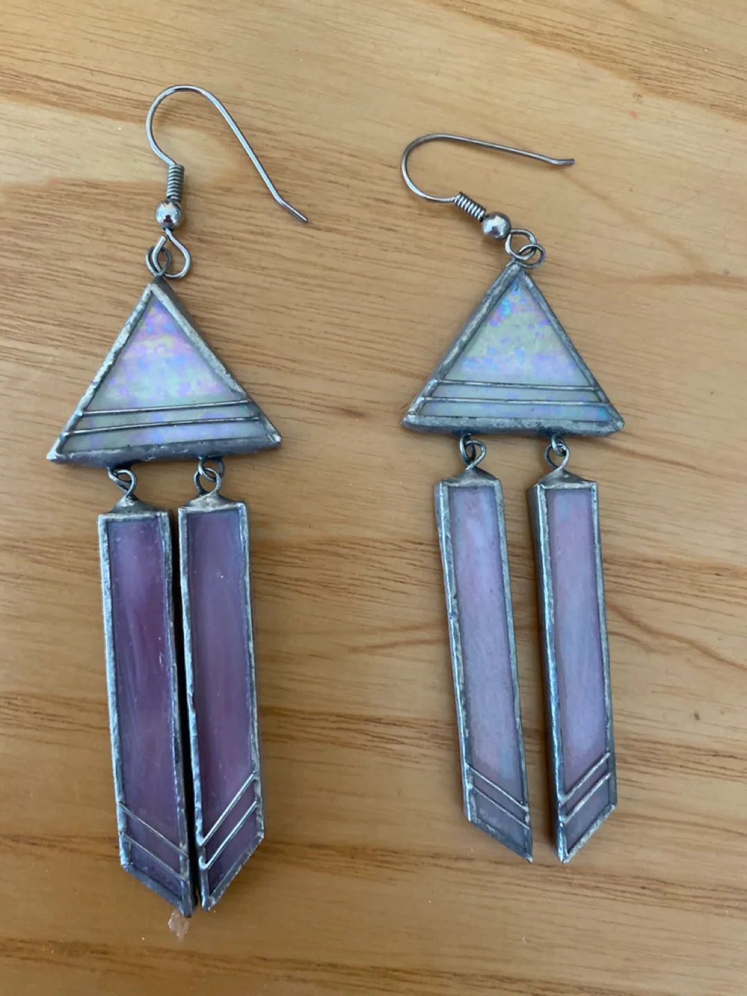 Handmade Stained Glass Earrings thumbnail