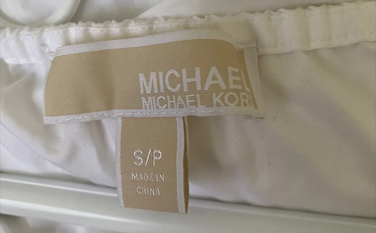 Michael Michael Kors White Wrap Blouse - Size S image indicator(5)