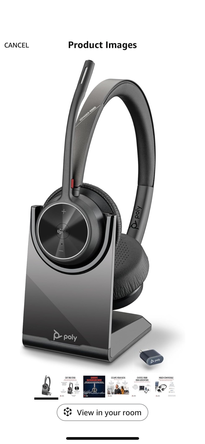 Poly Voyager 4320 UC Wireless Headset & Charge Stand - photo 2
