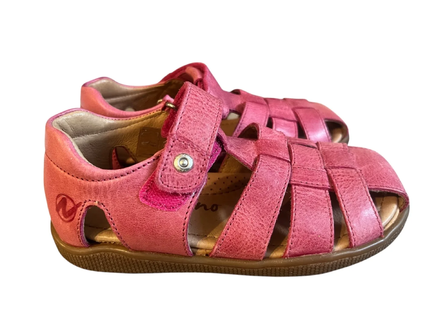 New Naturino Girls’ Leather Sandals – sz 30 (US Size 12–12.5) thumbnail