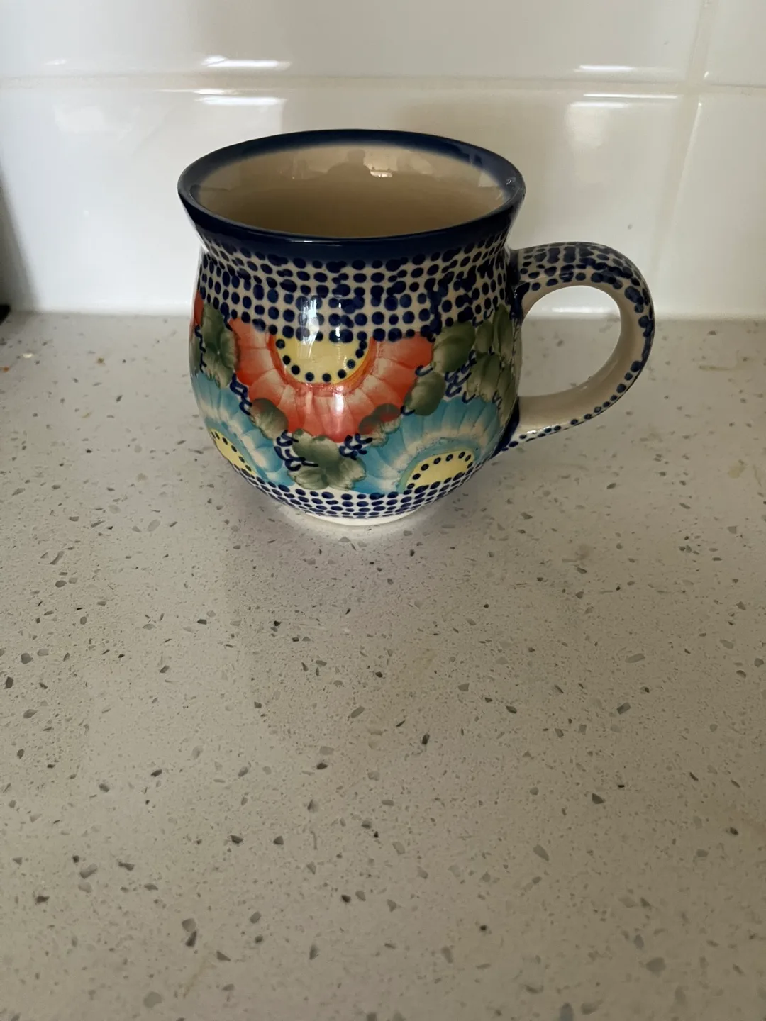 Handmade Polish Pottery Mug - Unikat thumbnail