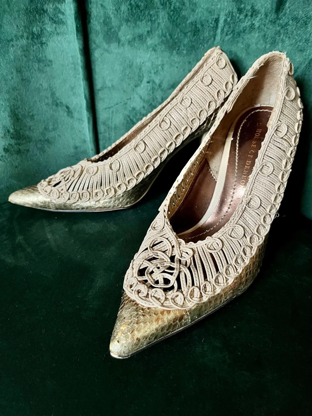 Golden Heels (size: 6) - House of Dereon thumbnail