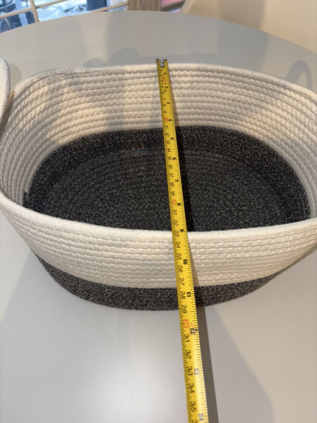 Rope Basket - Grey & White - photo 2