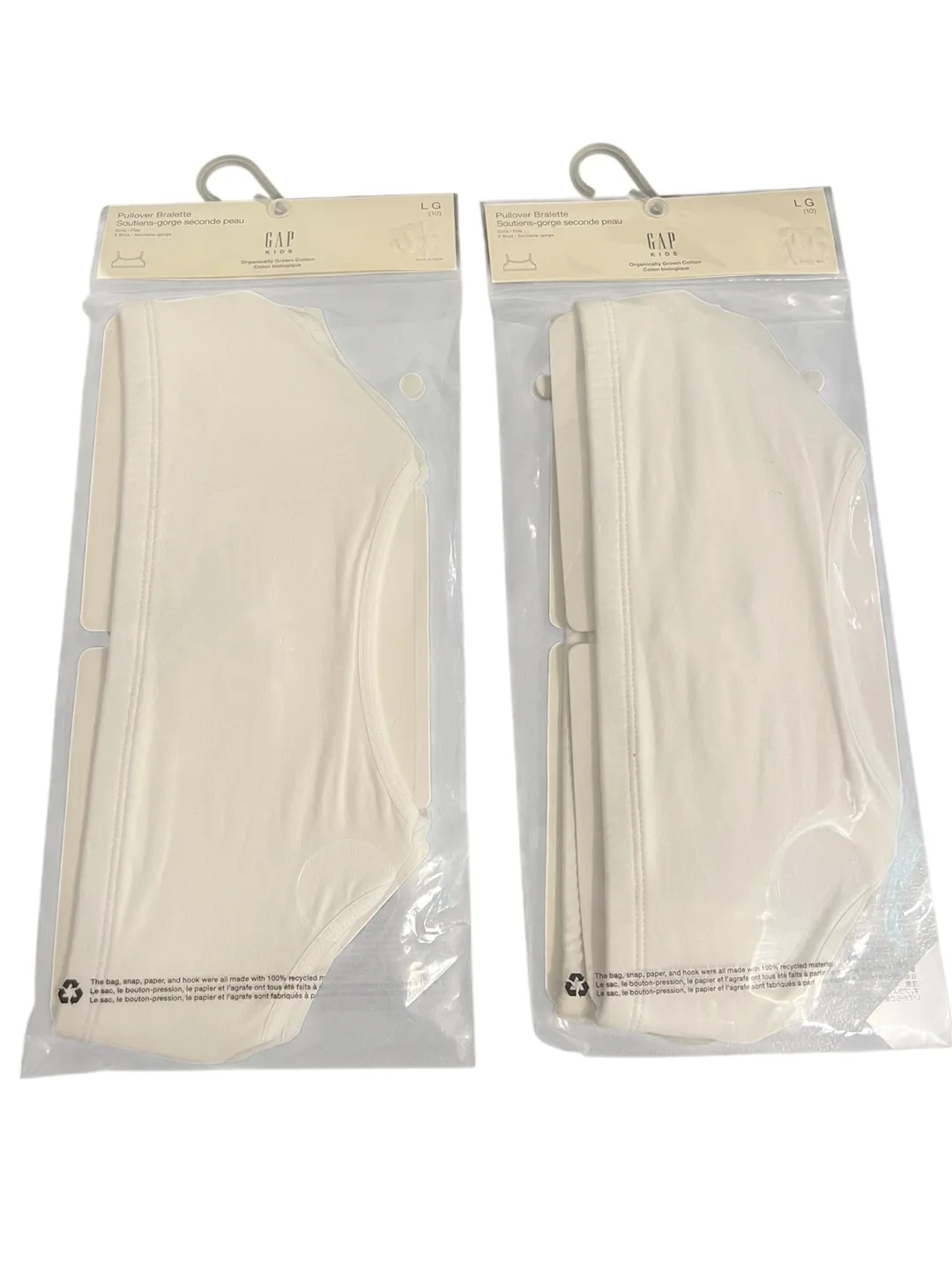 Brand New GAP Kids Pullover Bralettes – Size L (10) – 2 Packs thumbnail