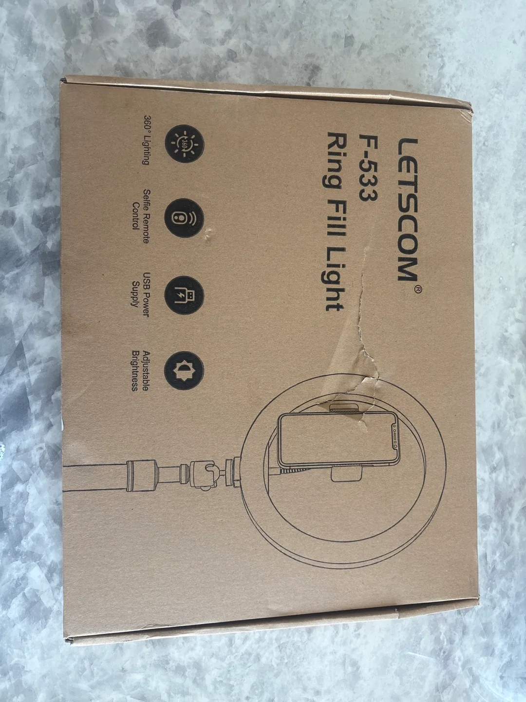 LETSCOM F-533 Ring Fill Light - New in Box! thumbnail