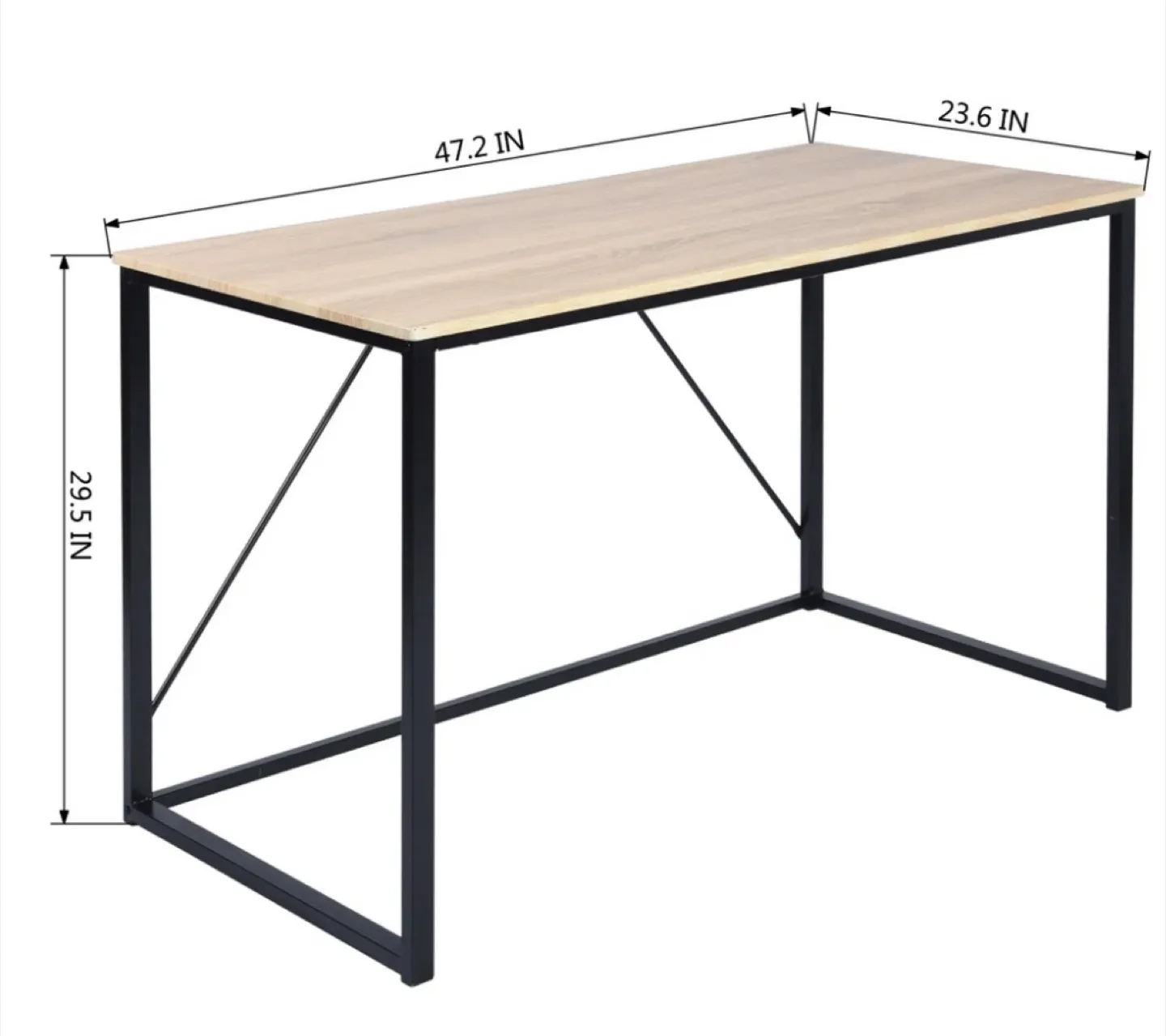 Eilif Desk 45.7” W Morden Rustic Home Office Work Desk image indicator(4)