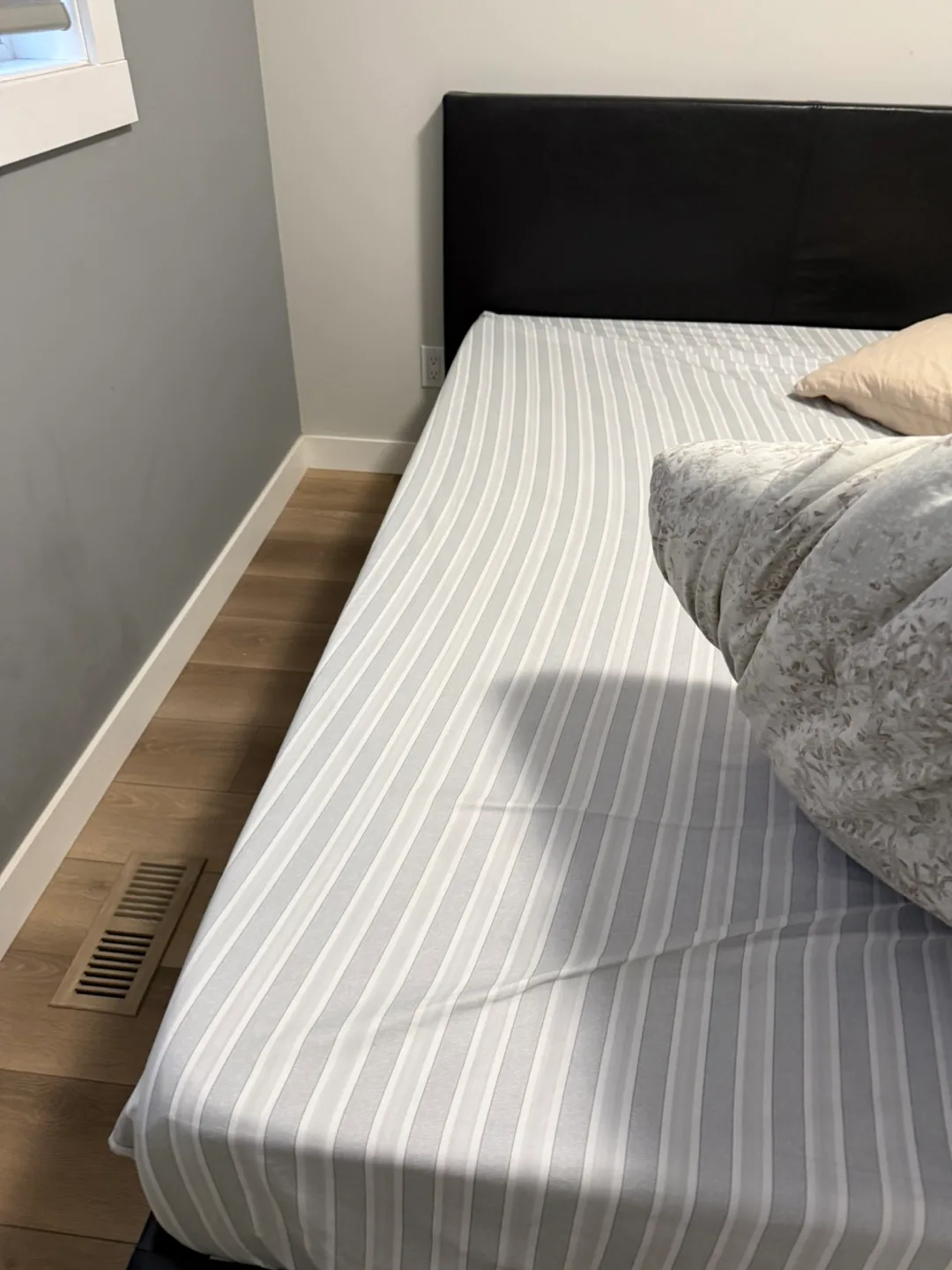 Black Faux Leather Bed Frame thumbnail