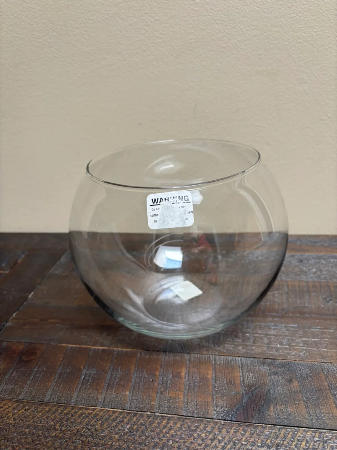 🇨🇦Clear Glass Fish Bowl Vase - 8 Inch thumbnail
