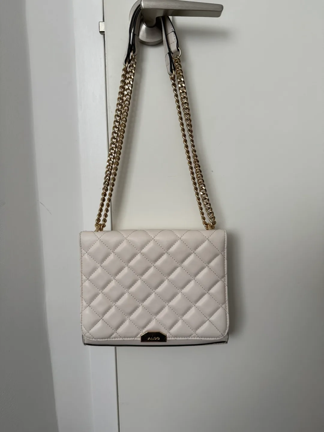ALDO Quilted crossbody Bag - Cream thumbnail
