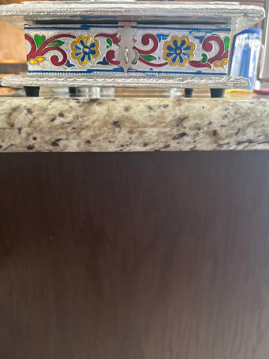 Handcrafted Indian Silver Jewelry Box (Made out of Real silver) image indicator(2)