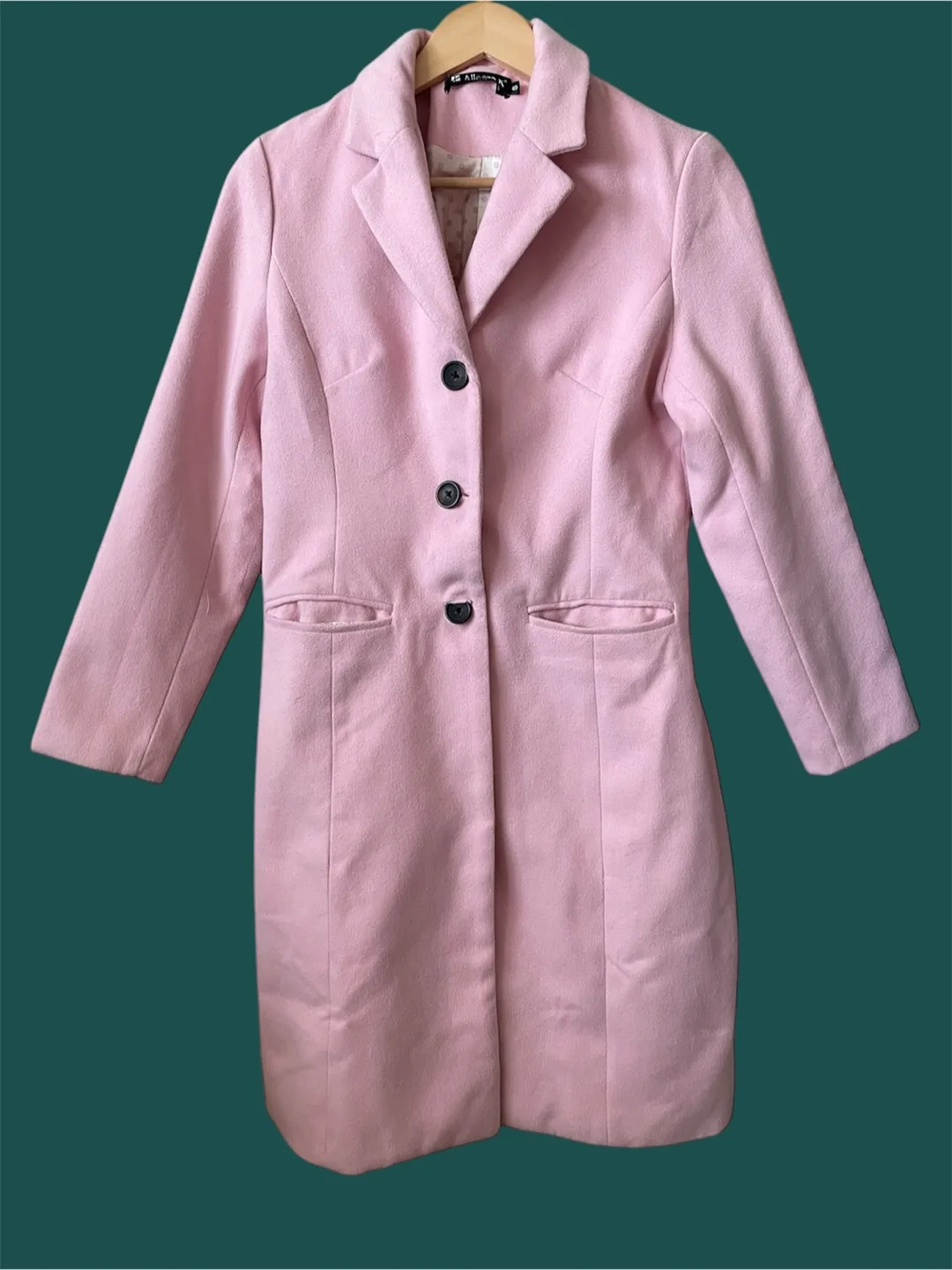 Like new Allegra K Pink PeaCoat - small thumbnail