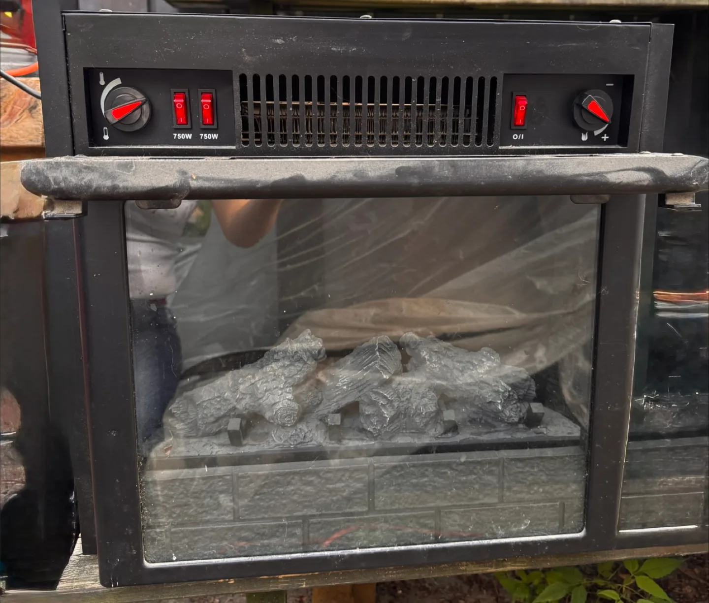 Electric Fireplace Heater - Black image indicator(3)