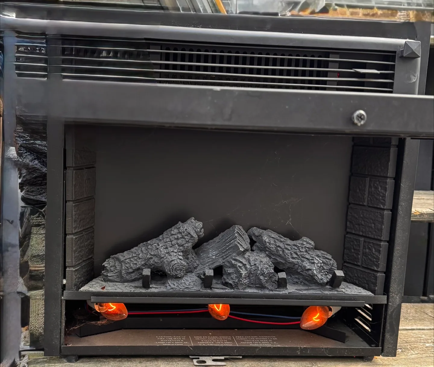 Electric Fireplace Heater - Black image indicator(2)