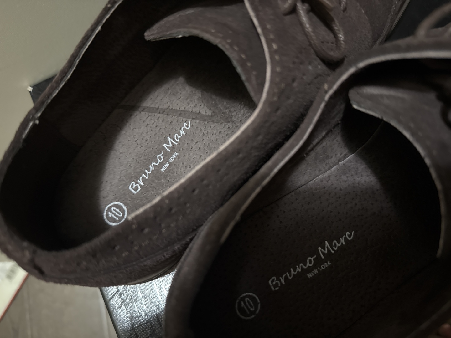 Bruno Marc New York Brown Suede Dress Shoes - Size 10 - photo 4
