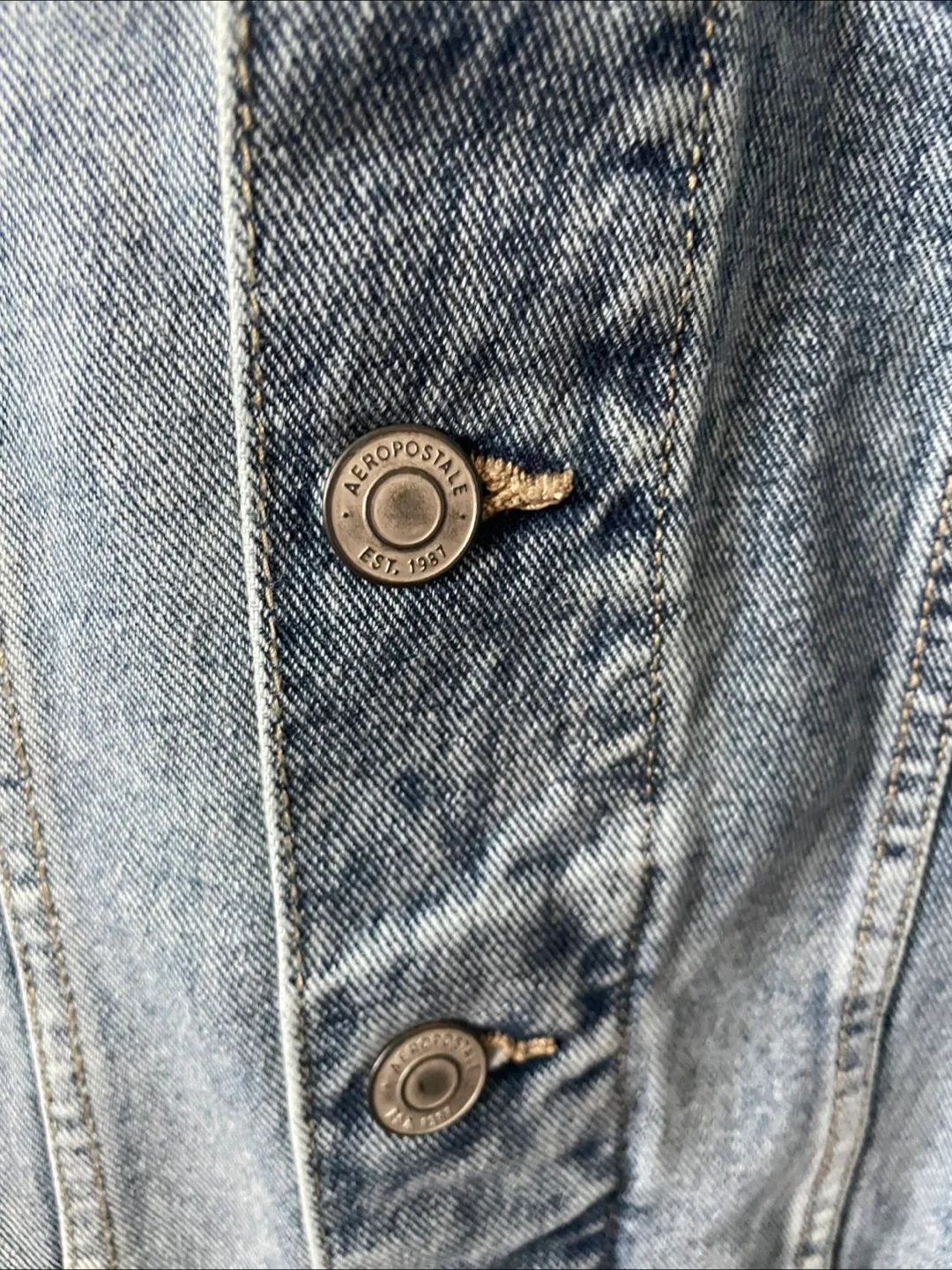 Aeropostale Boyfriend Fit Denim Jacket - Size S image indicator(2)