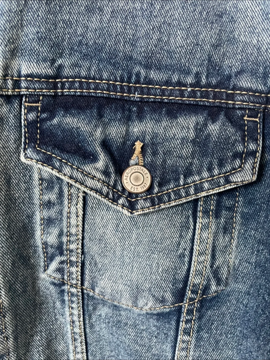 Aeropostale Boyfriend Fit Denim Jacket - Size S image indicator(3)