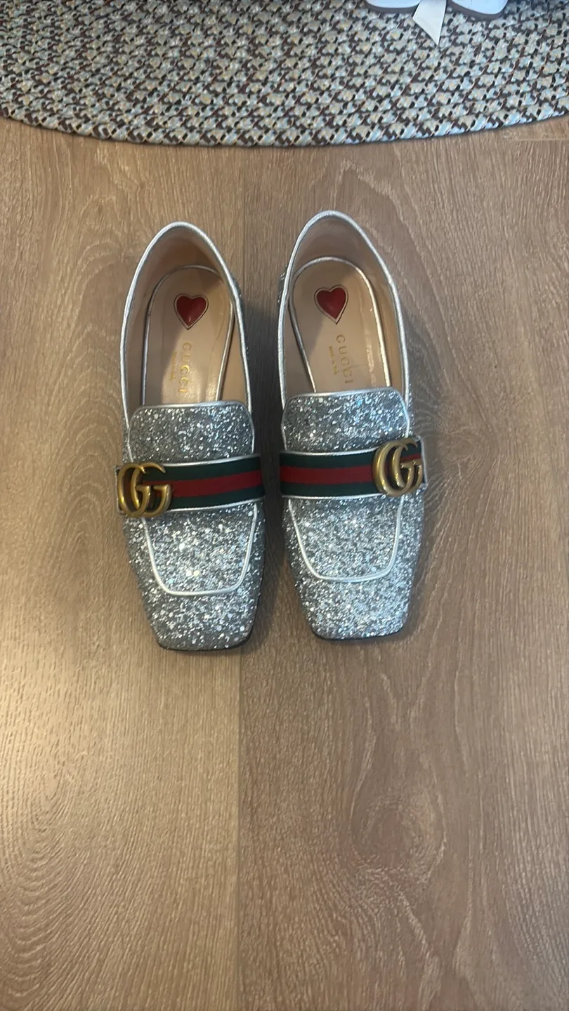 Gucci Glitter Loafers thumbnail